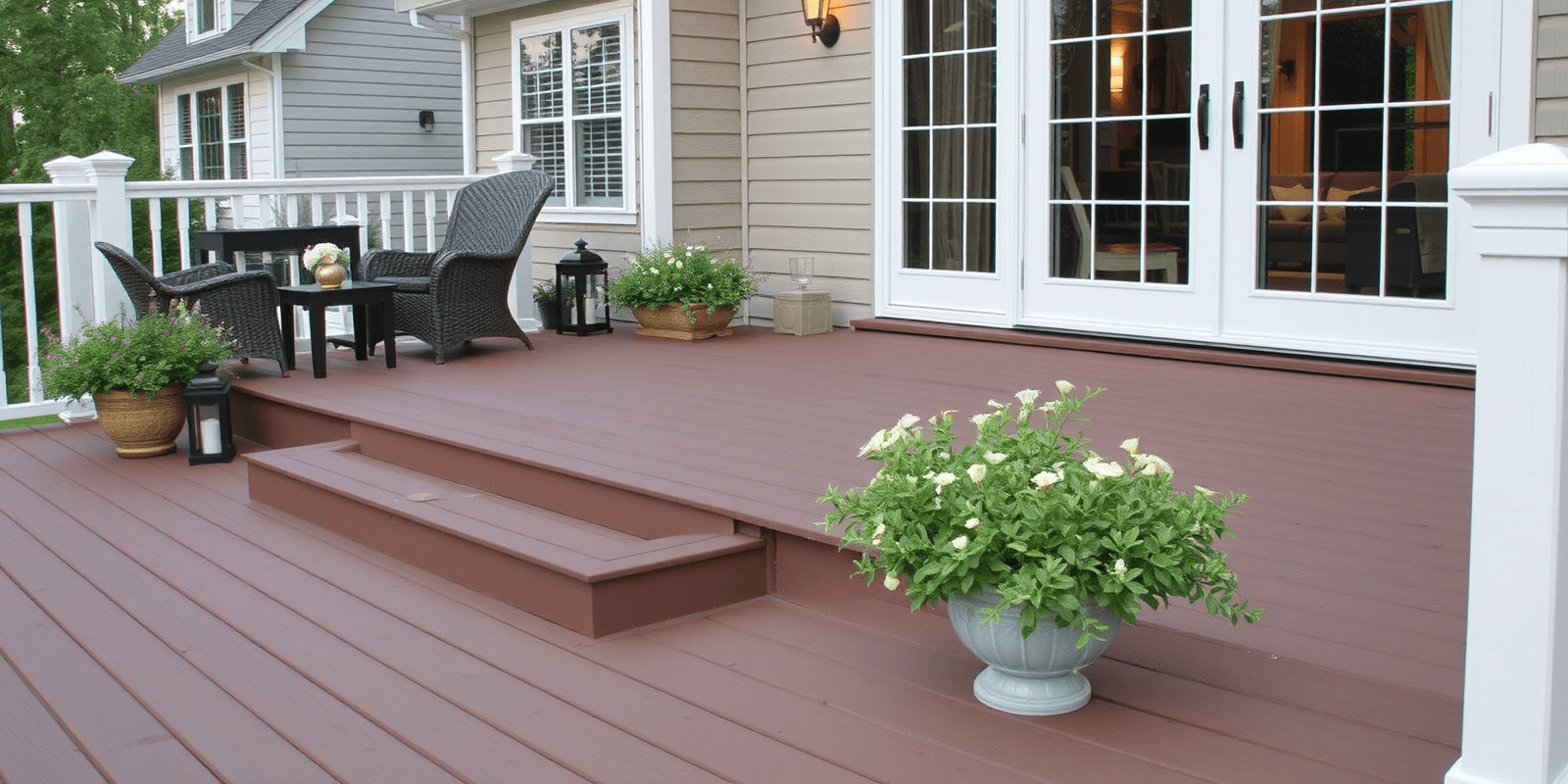 Incorporating Vintage Lanterns into Trex Composite Decking Designs