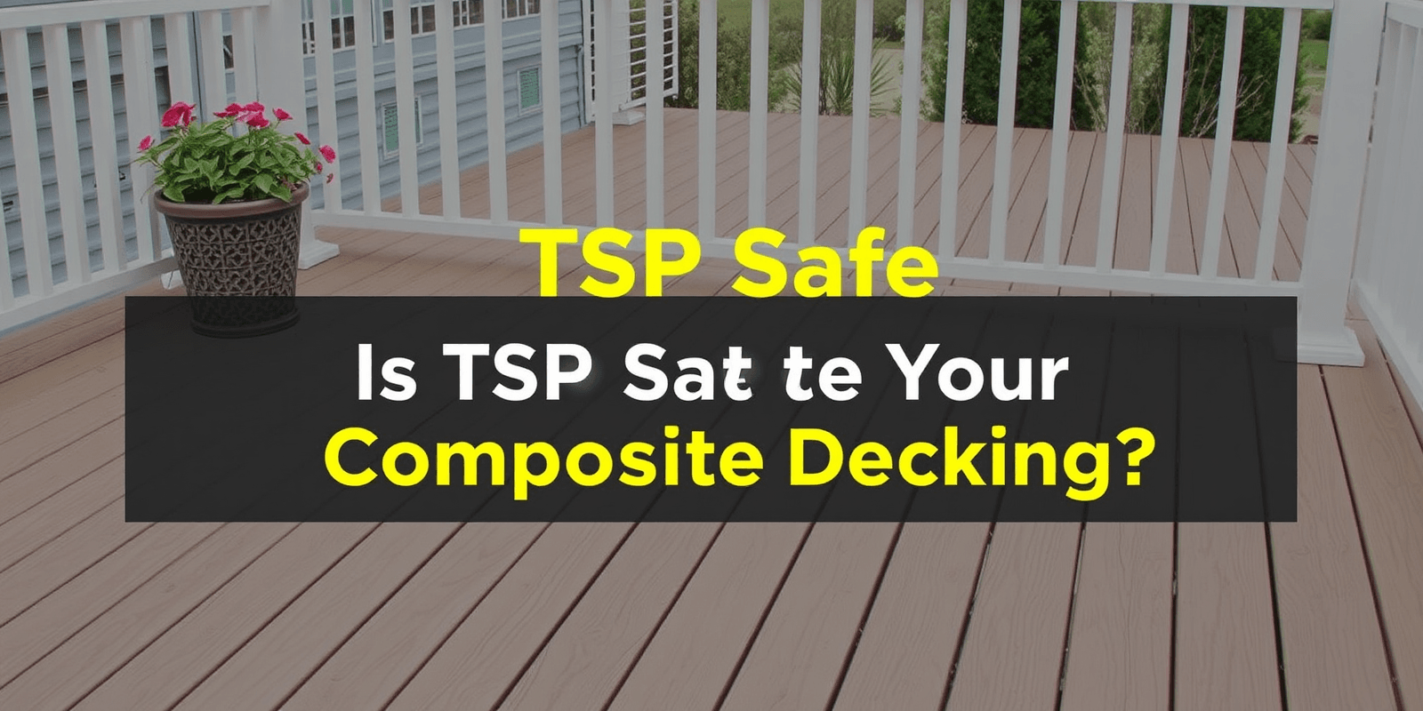 Is TSP Safe for Your Composite Decking?