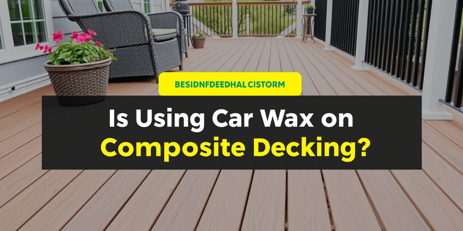 Is Using Car Wax on Composite Decking a Smart Move?