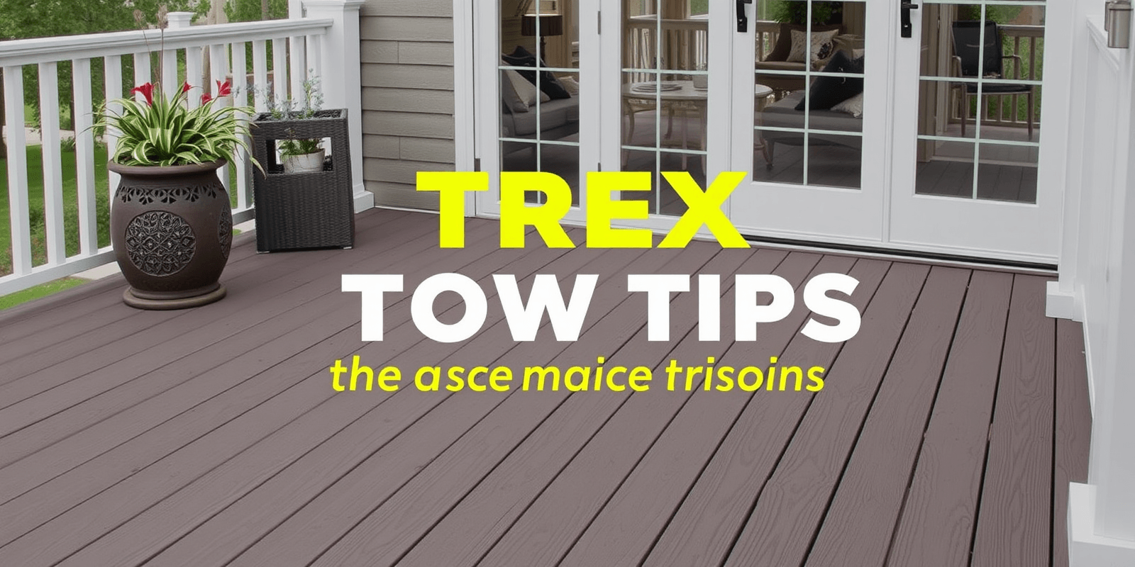 Sustainable Choices: Eco-Friendly TREX Composite Decking Maintenance