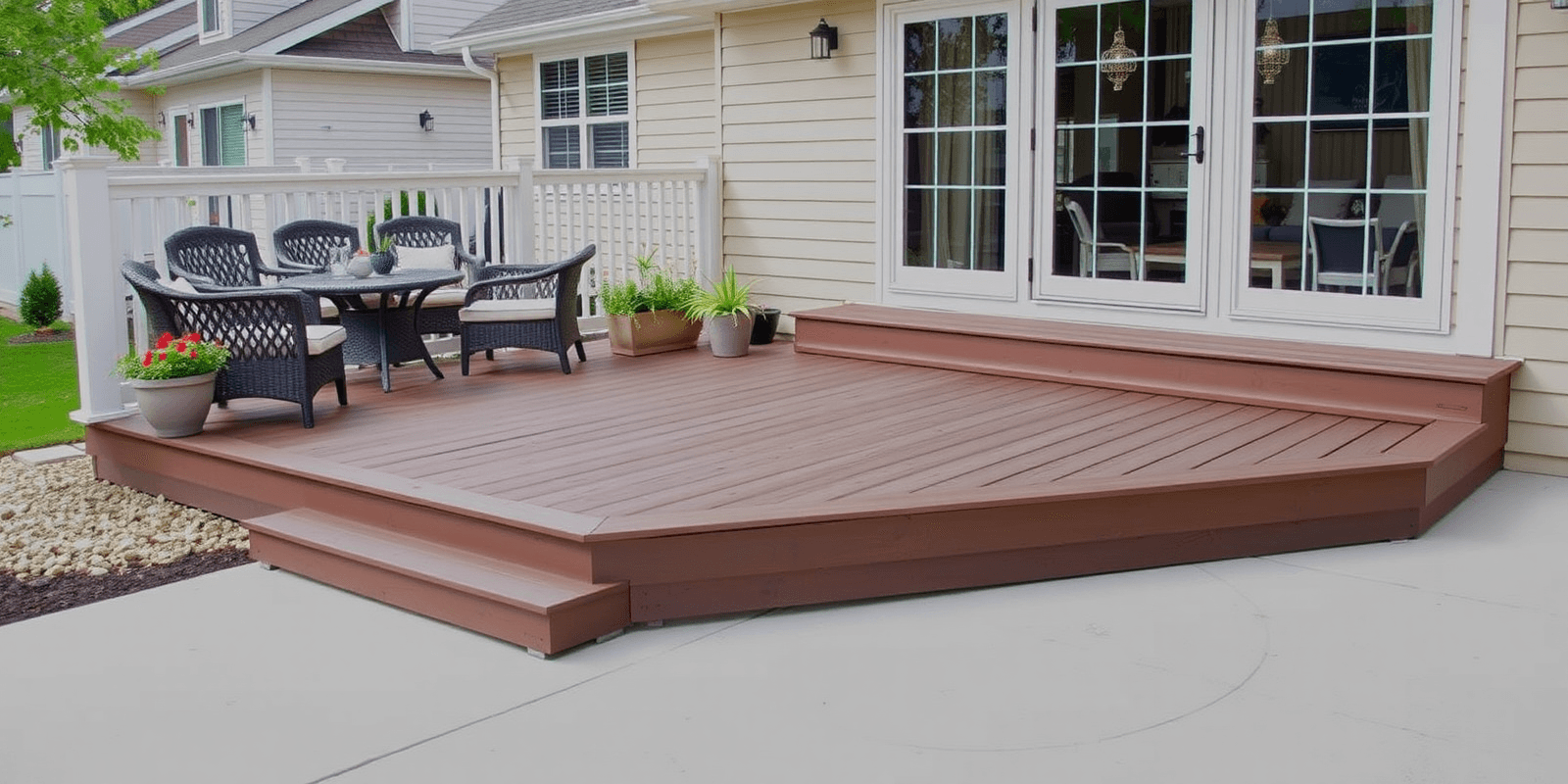 The Advantages of Composite Decking Over Concrete Patio: A Comprehensive Guide