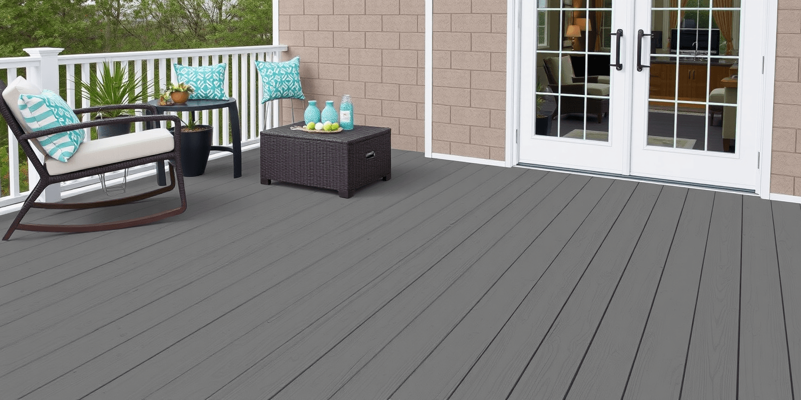 Transform Your Outdoor Space with Tropics Solid Tidal Gray Composite Decking