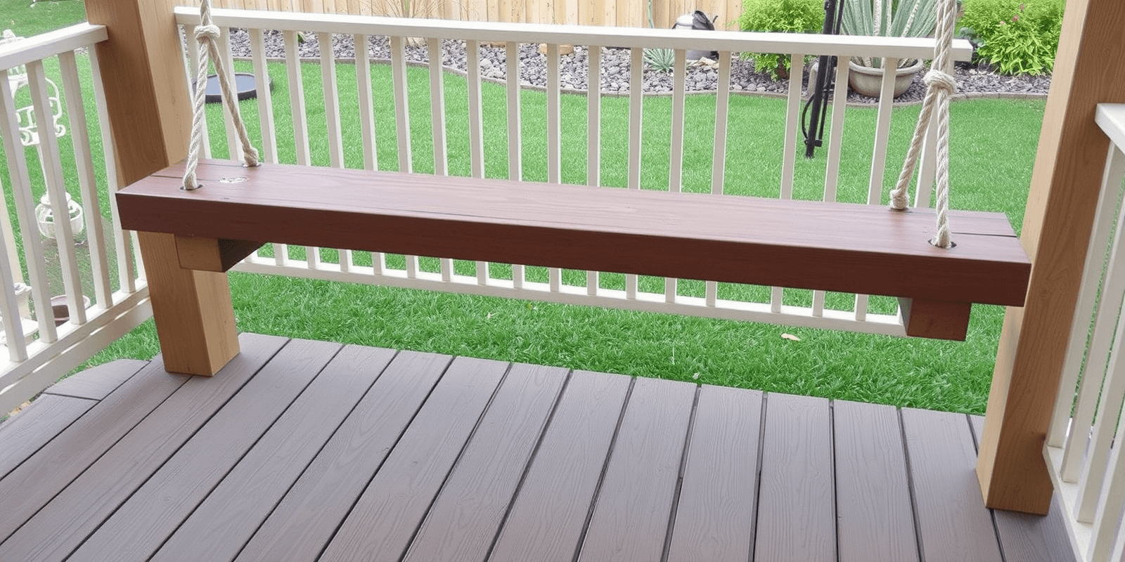 TREX Composite Deck Board Sample: Perfect for DIY Rope Swings