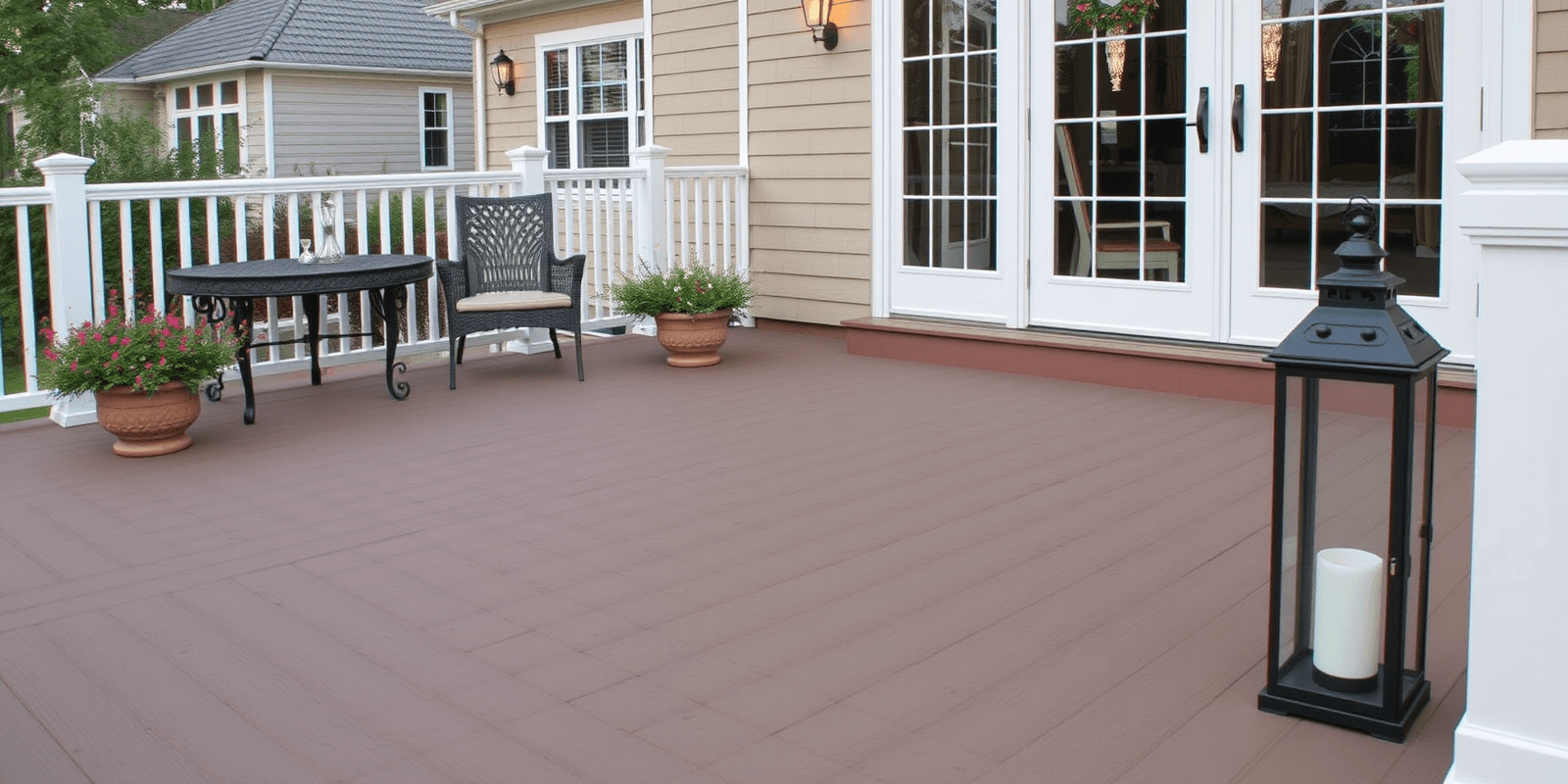 TREX Composite Decking and Vintage Lanterns: A Perfect Outdoor Combination