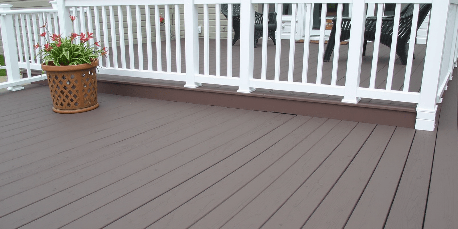trex composite decking corner