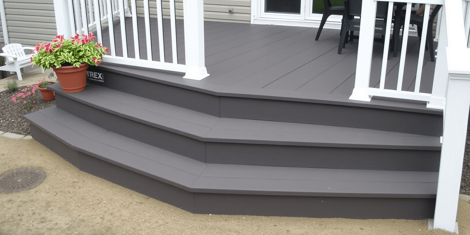 trex composite decking for steps