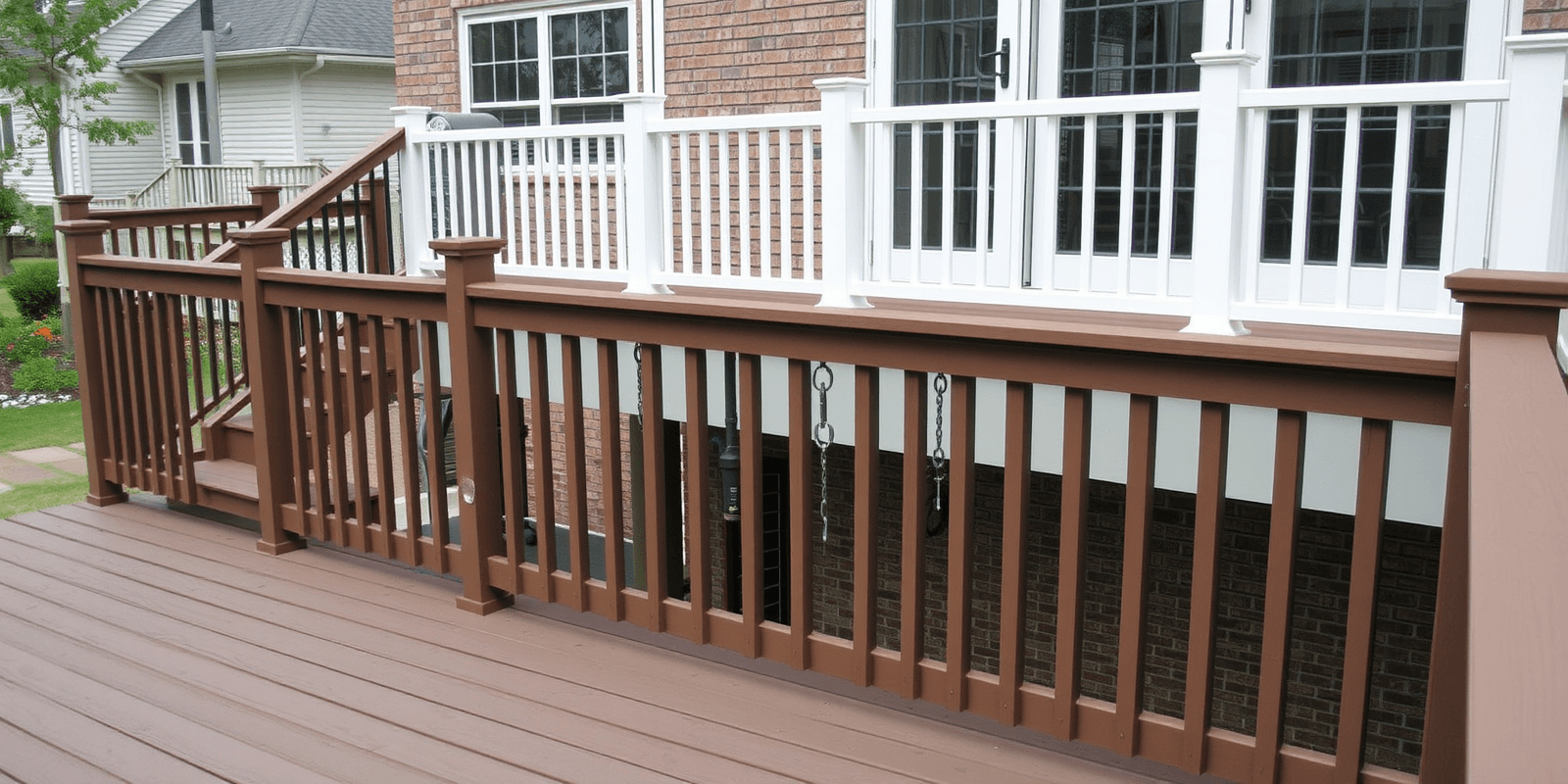 trex composite decking railing