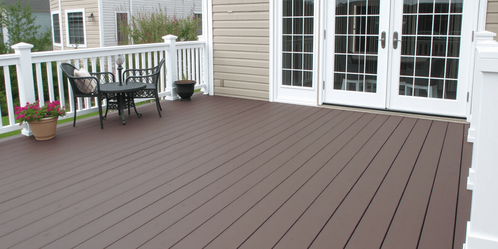 trex composite decking span