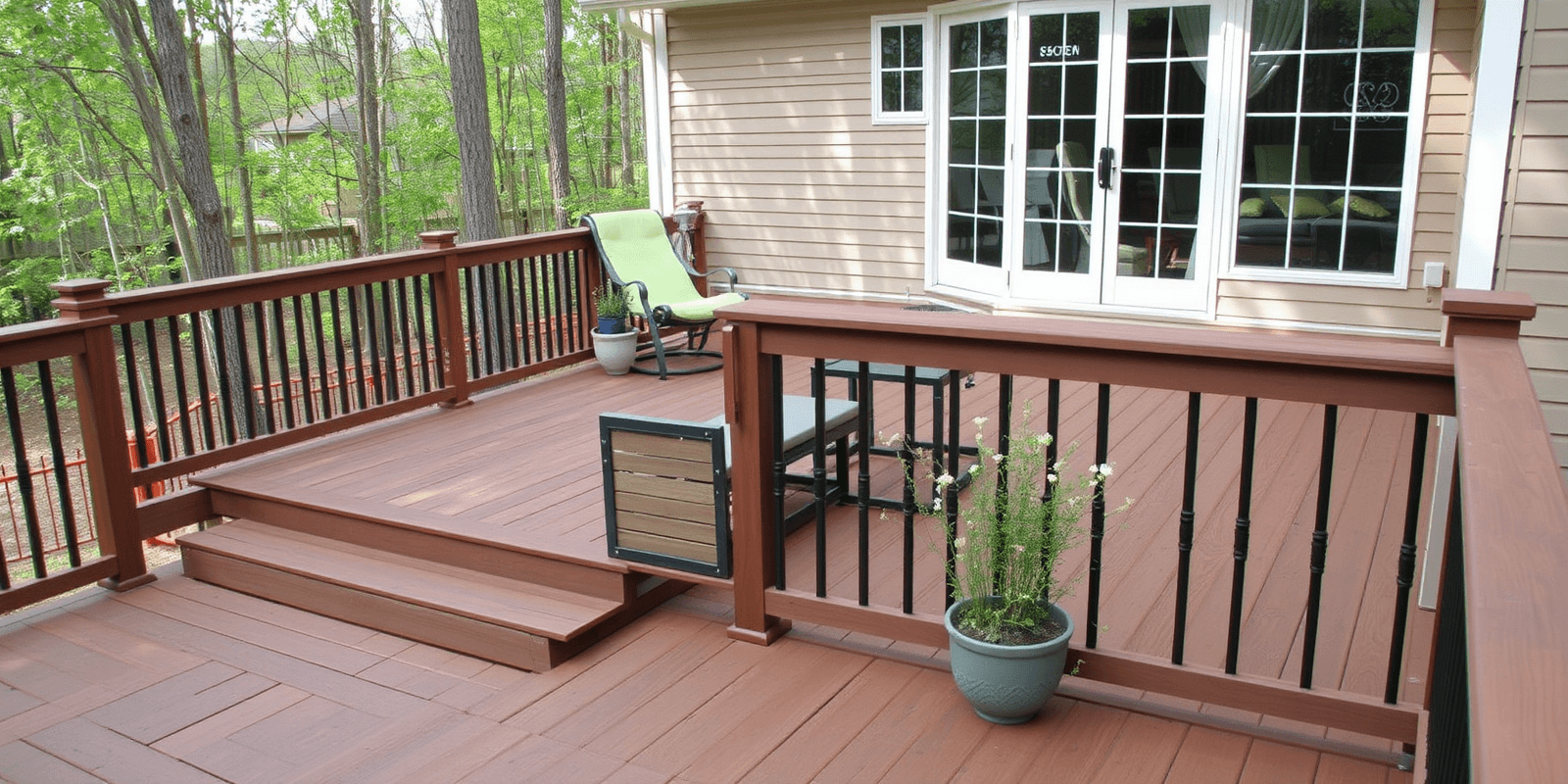 trex composite decking treehouse