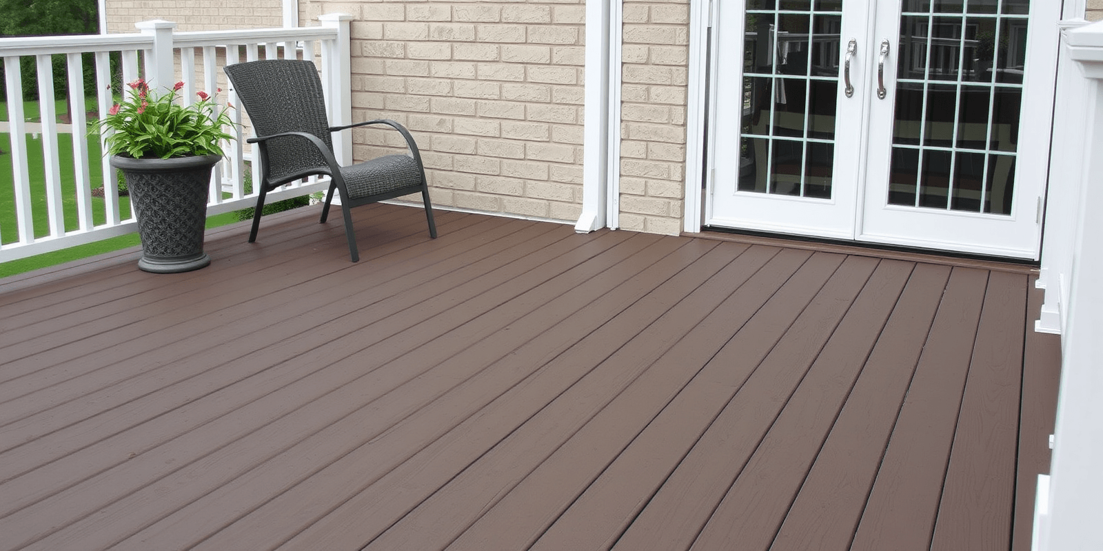 trex composite decking width