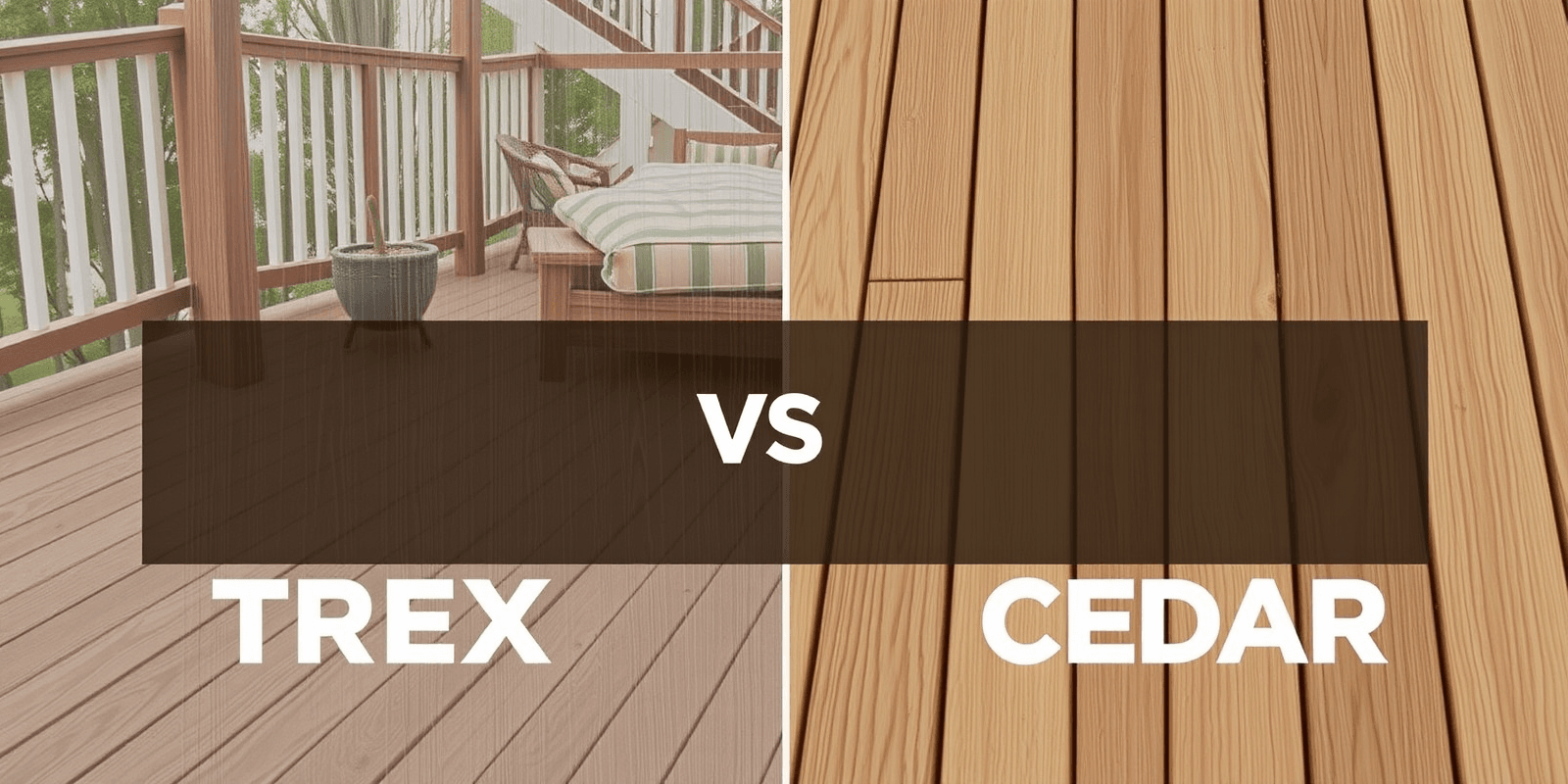 TREX Composite vs Cedar Decking: A Comprehensive Analysis