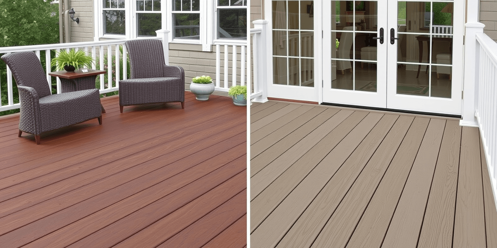 trex enchance vs select composite decking