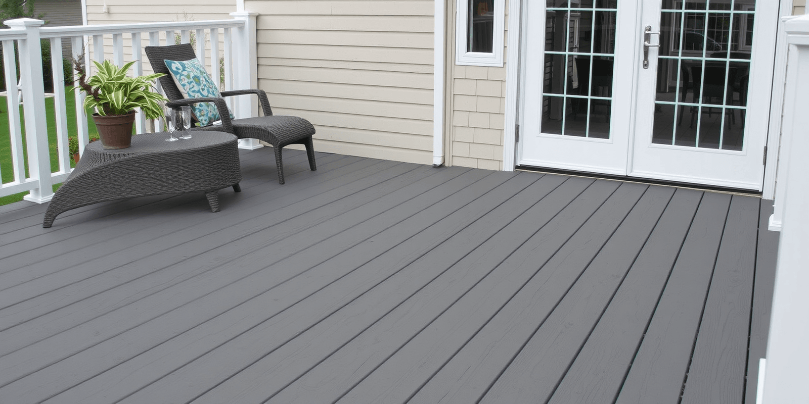 trex select composite decking pebble grey