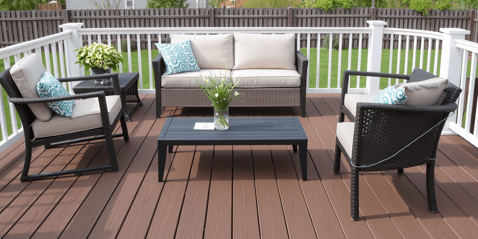 uncapped composite decking for furniture