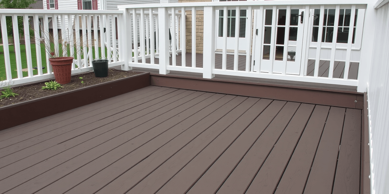 use composite decking underground