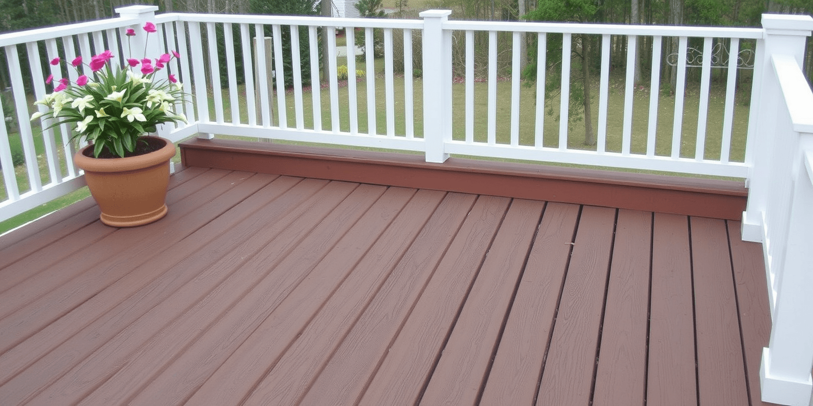 used composite decking material