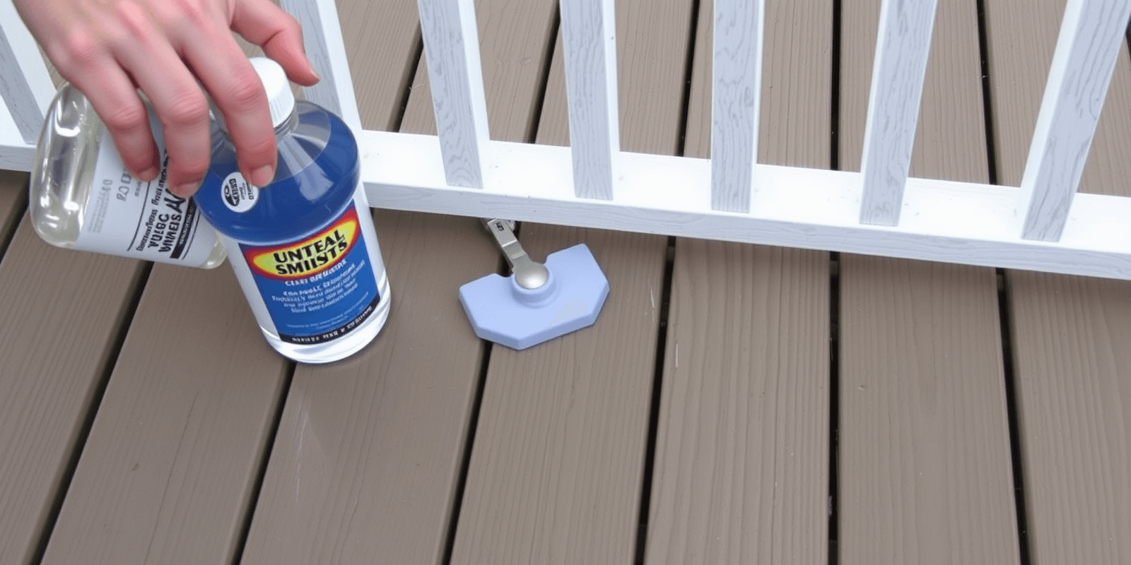 using mineral spirits on composite decking