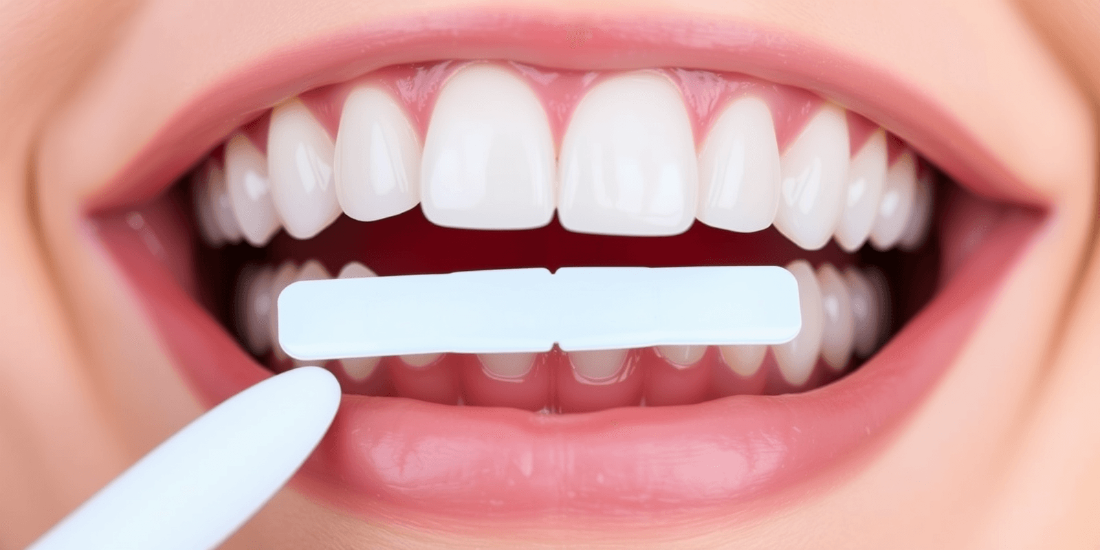 using whitening strips on anterior teeth with composite decking