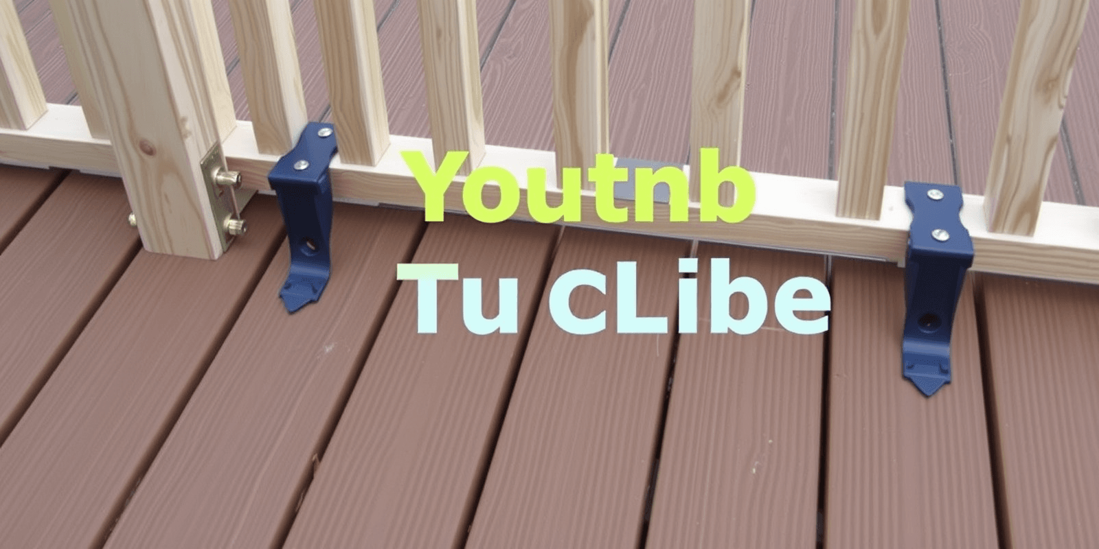 utube composite decking using t-clips