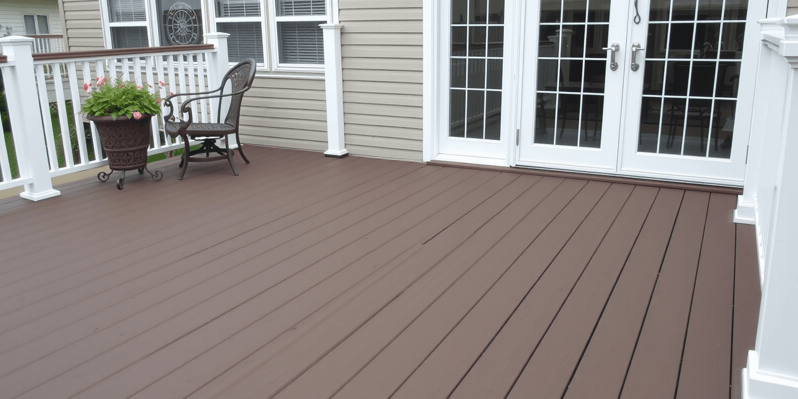 veranda brown square edge capped composite decking