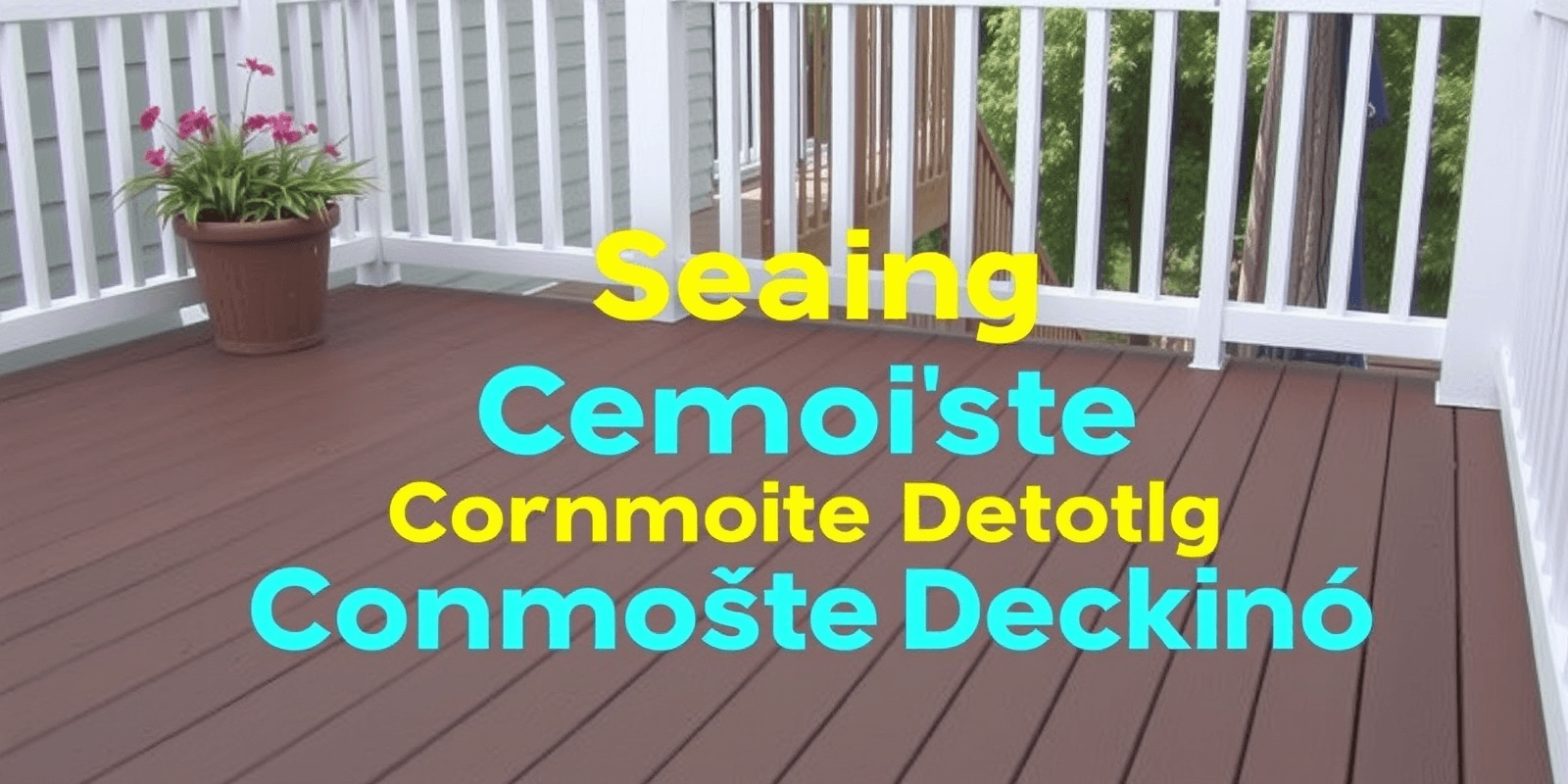 video of sealing composite decking