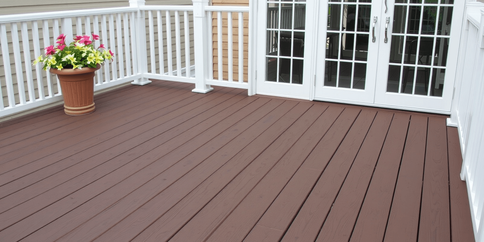 vintage brown composite decking