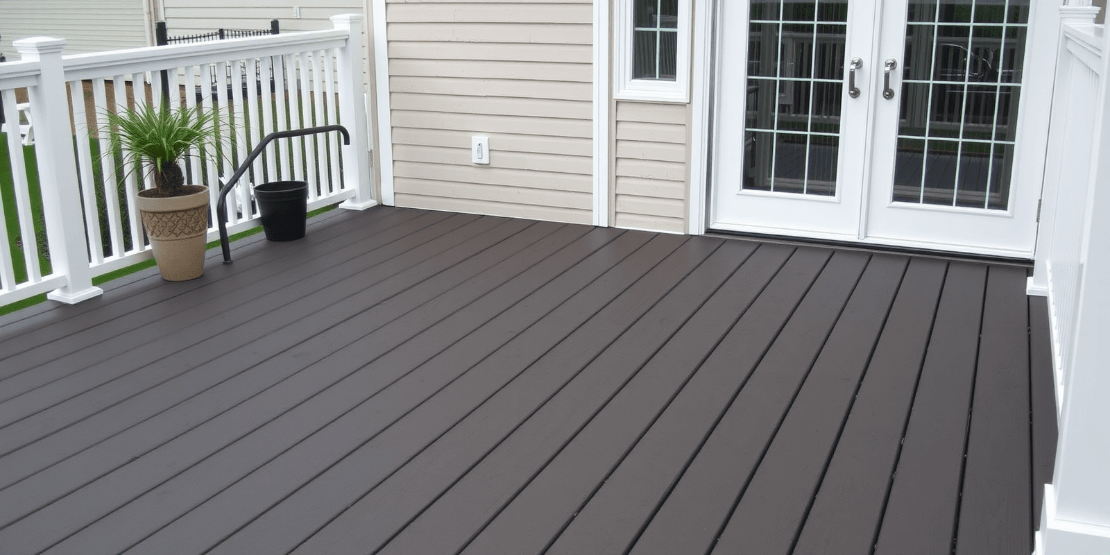 vinyl coated composite decking