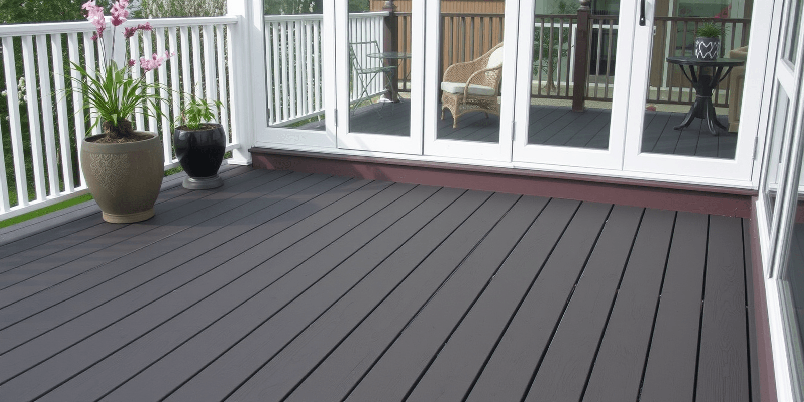 vitrified composite decking