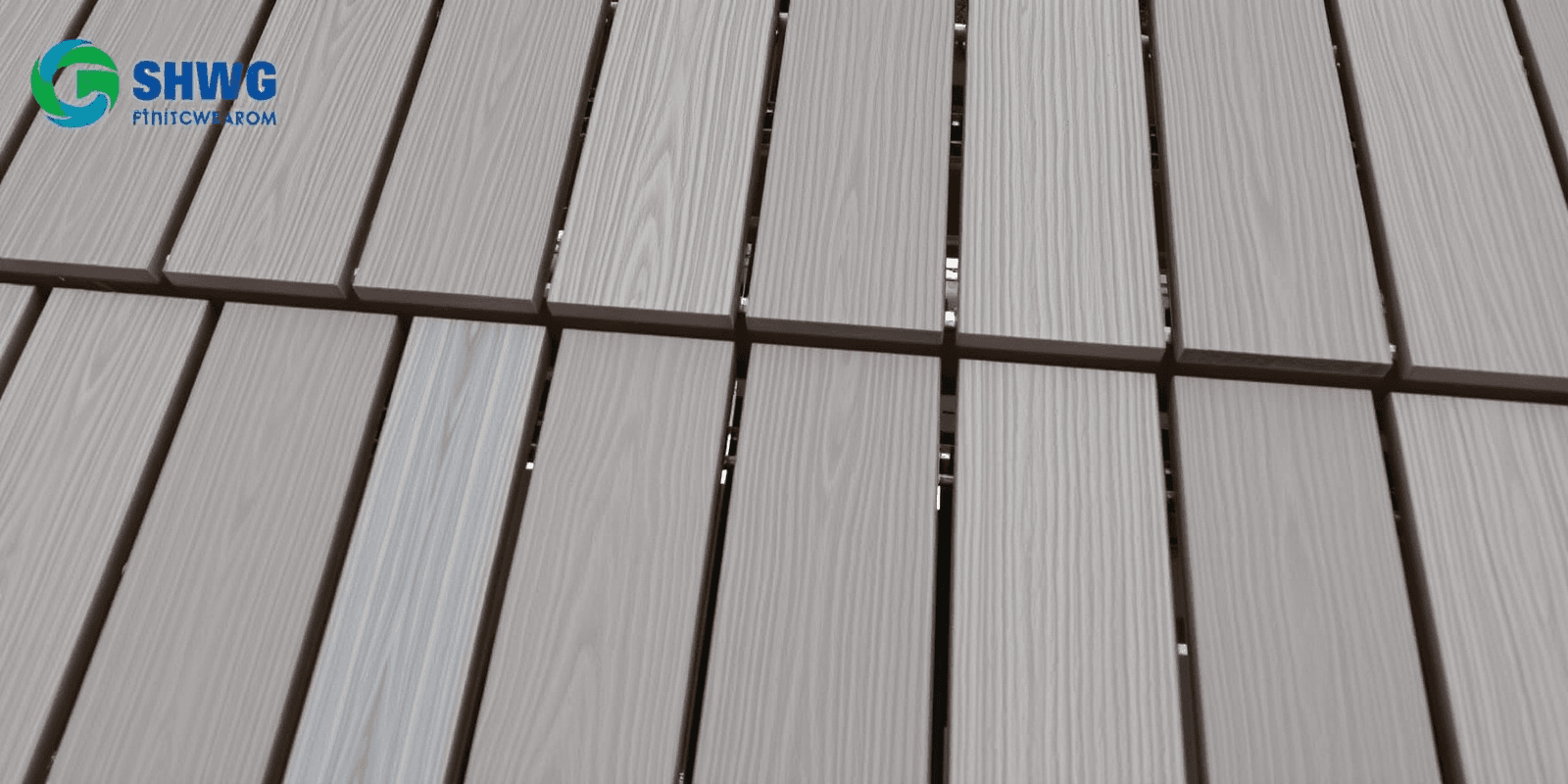 waterproof wood texture plastic composite decking tiles