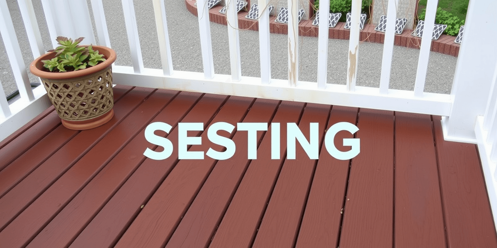 wax stain on composite decking