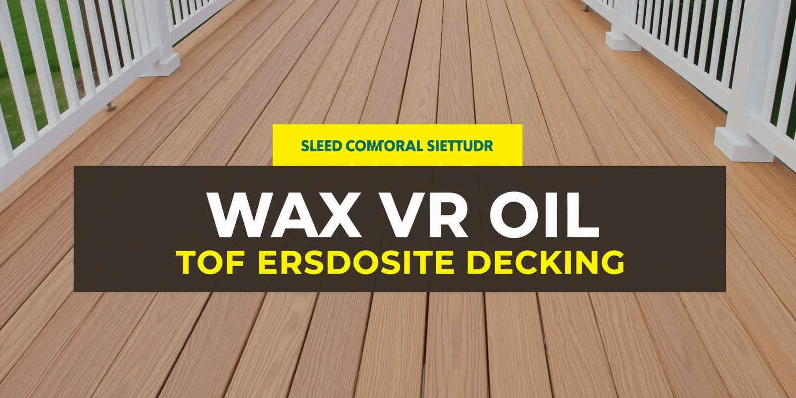 Wax vs Oil: The Best Choice for Your Composite Decking